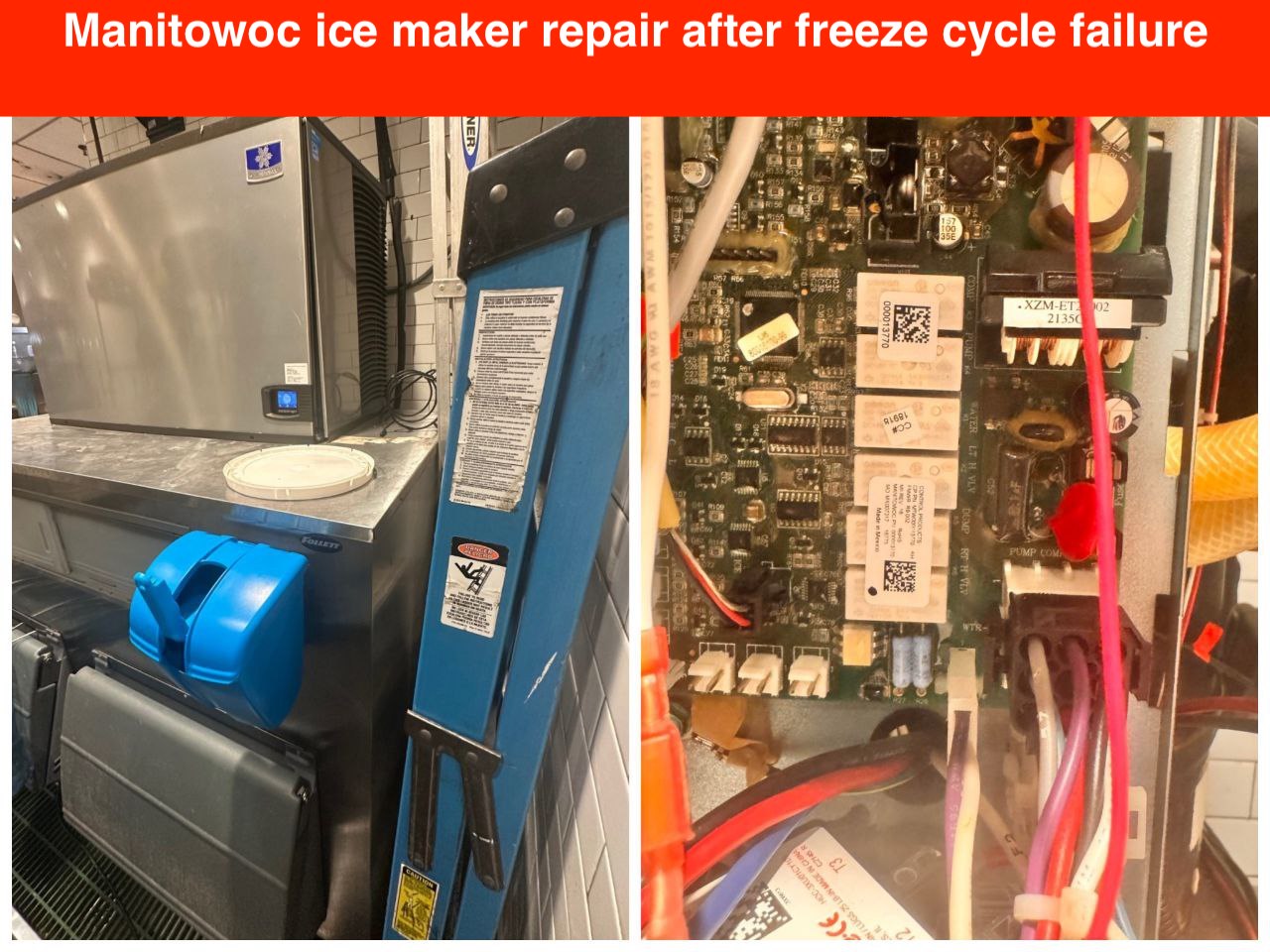 Repair of Manitowoc IYT1900N-263E Ice Maker